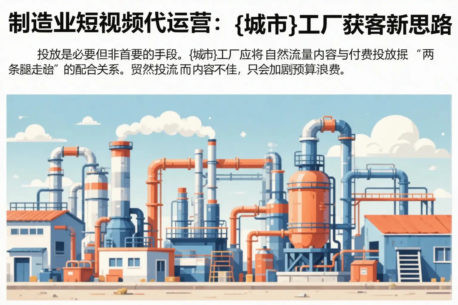 制造业短视频代运营：双河工厂获客新思路