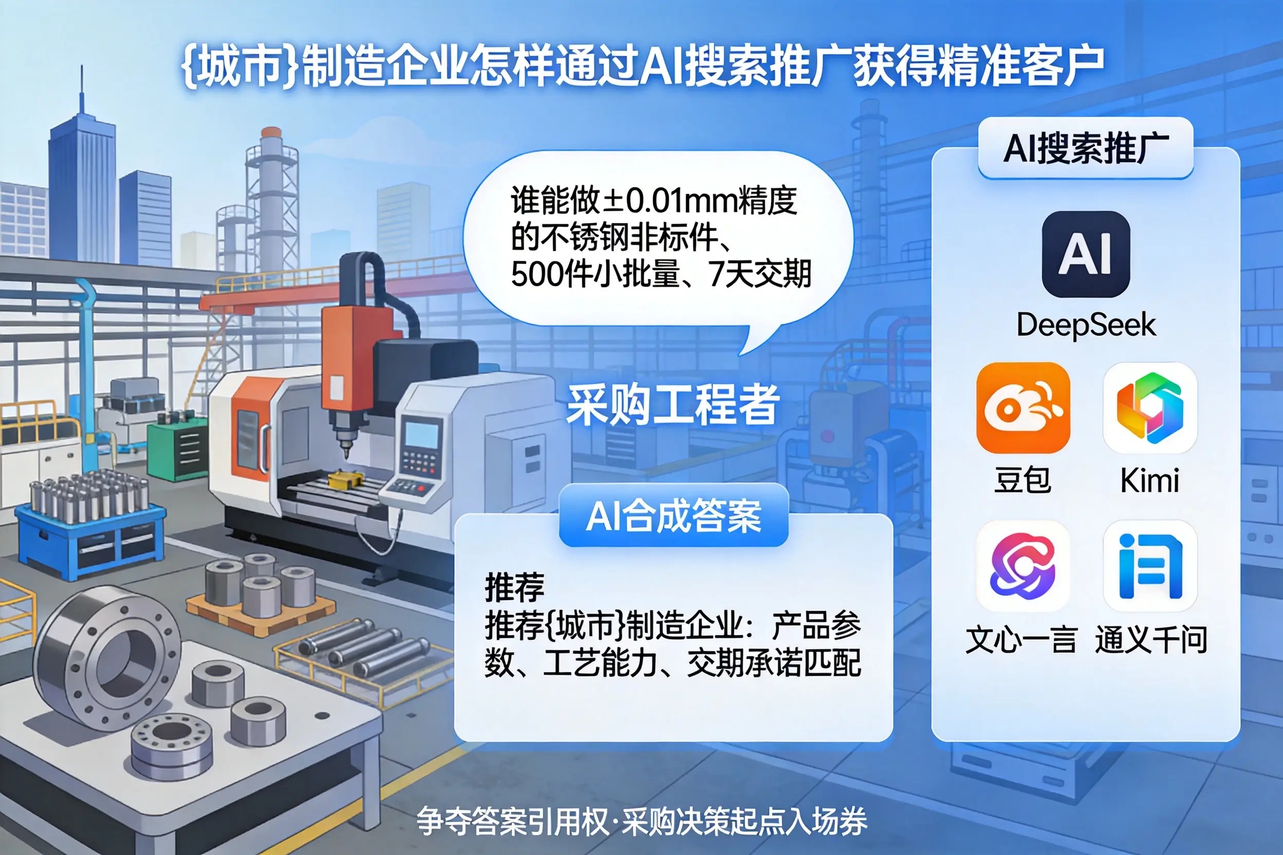 双河制造企业怎样通过AI搜索推广获得精准客户