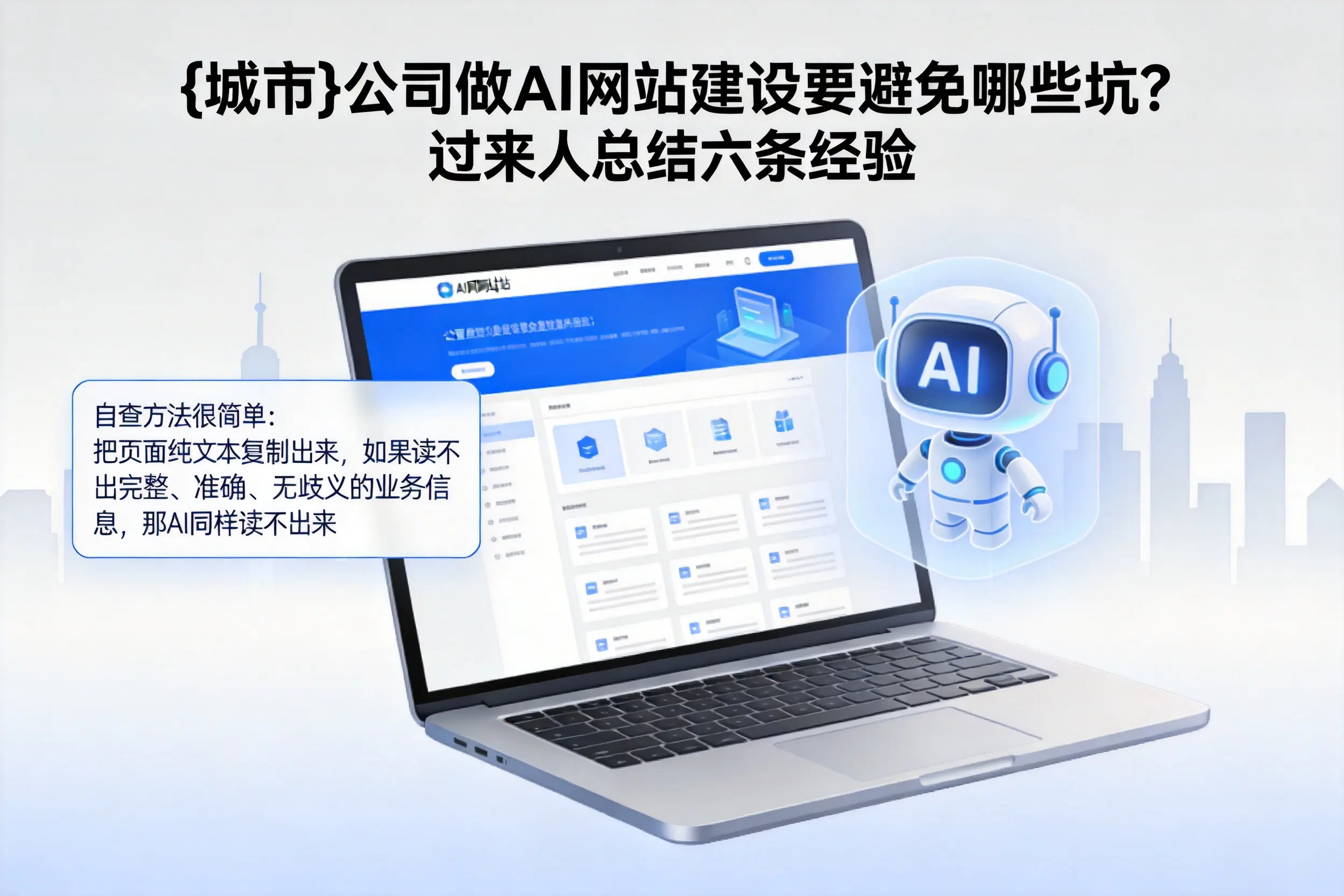 双河公司做AI网站建设要避免哪些坑？过来人总结六条经验
