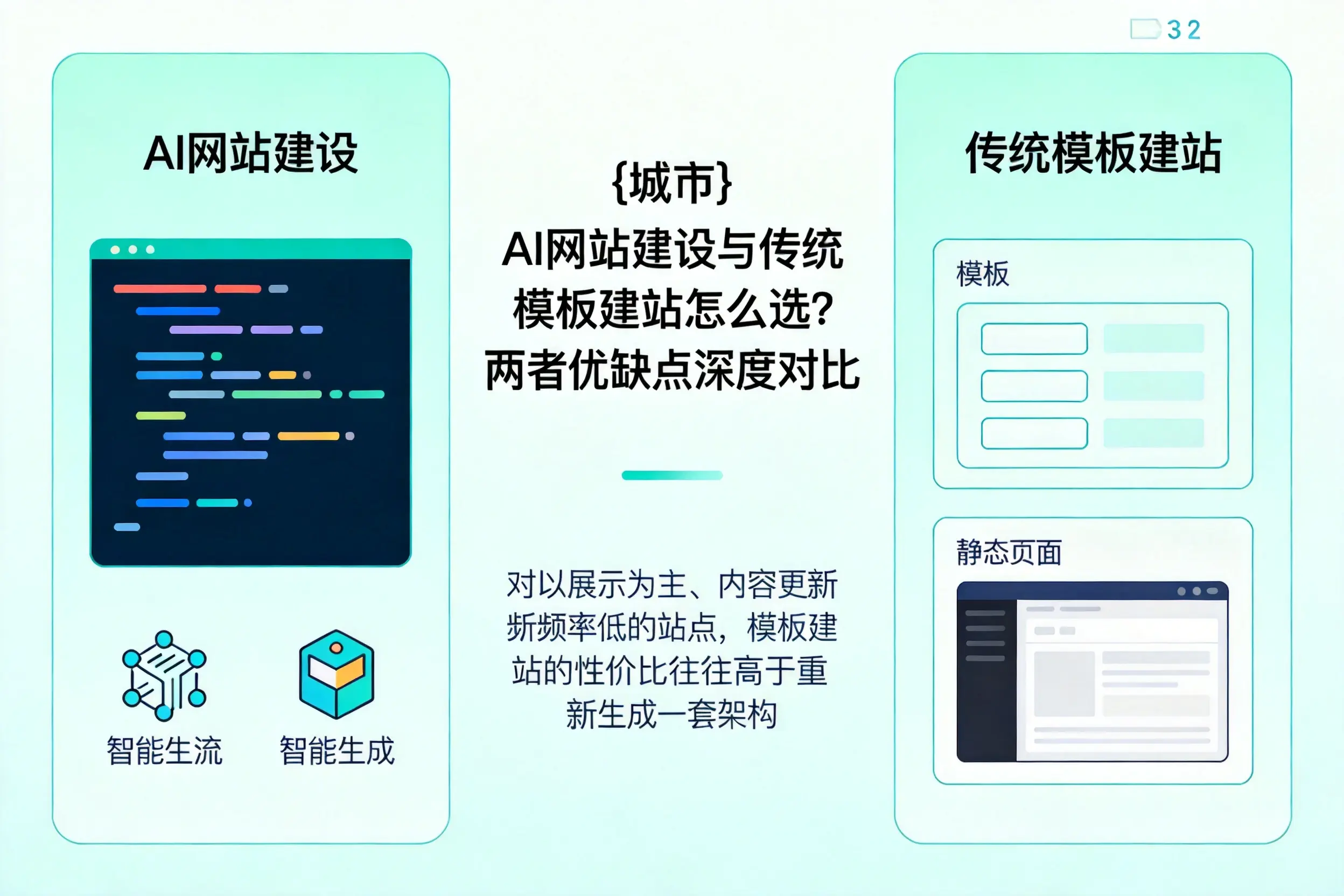 双河AI网站建设与传统模板建站怎么选？两者优缺点深度对比