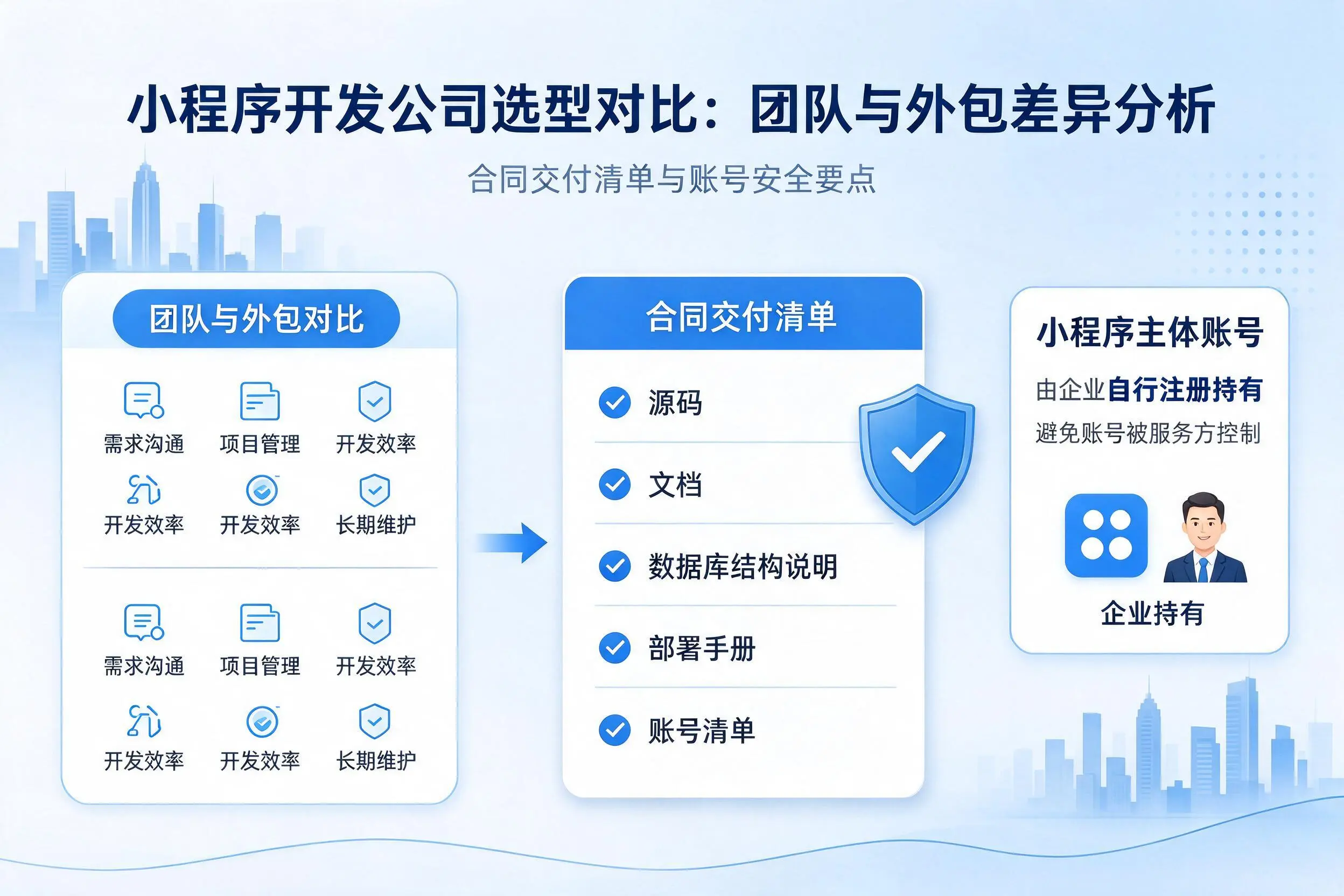 双河小程序开发公司选型对比:团队与外包差异分析