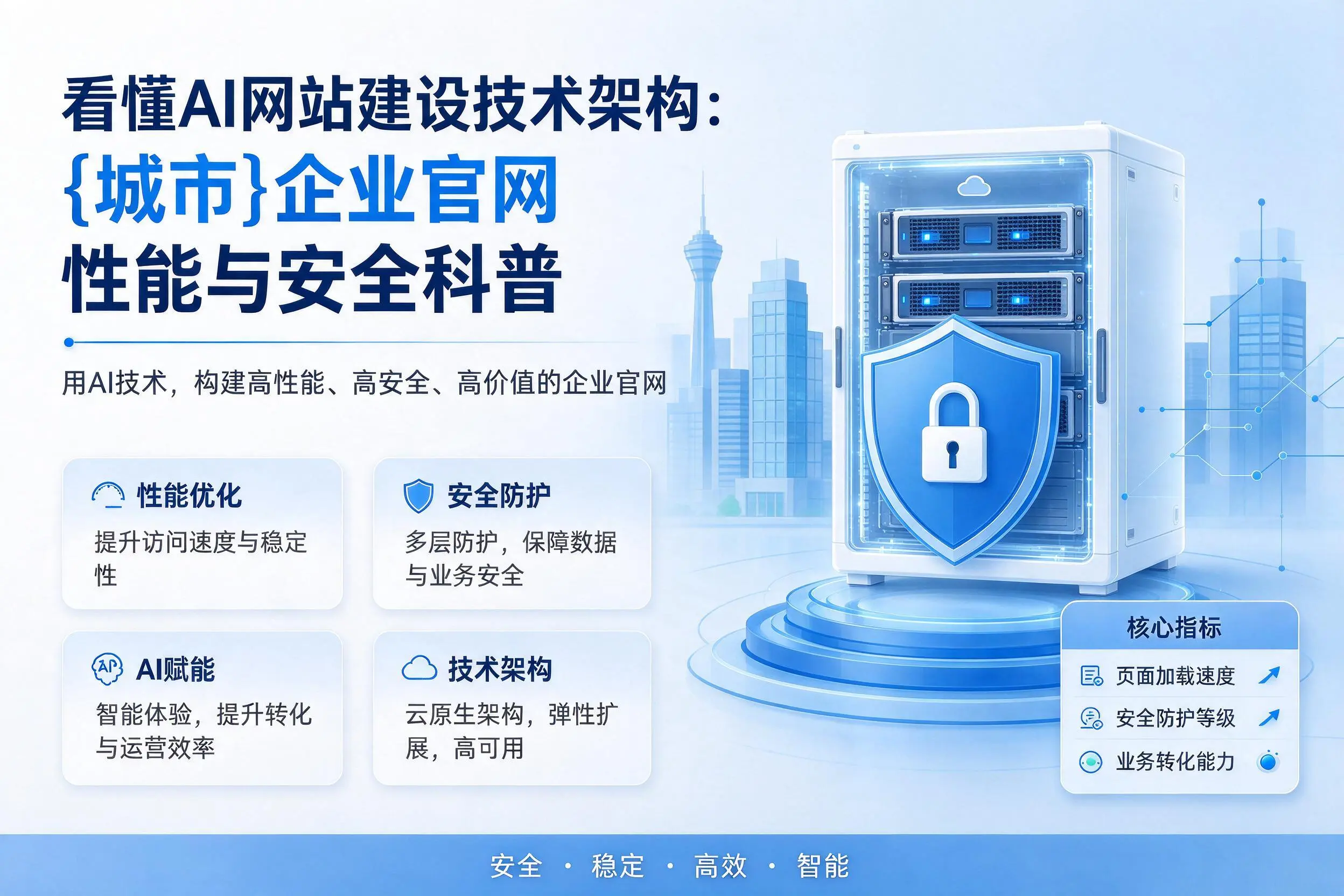看懂AI网站建设技术架构:双河企业官网性能与安全科普