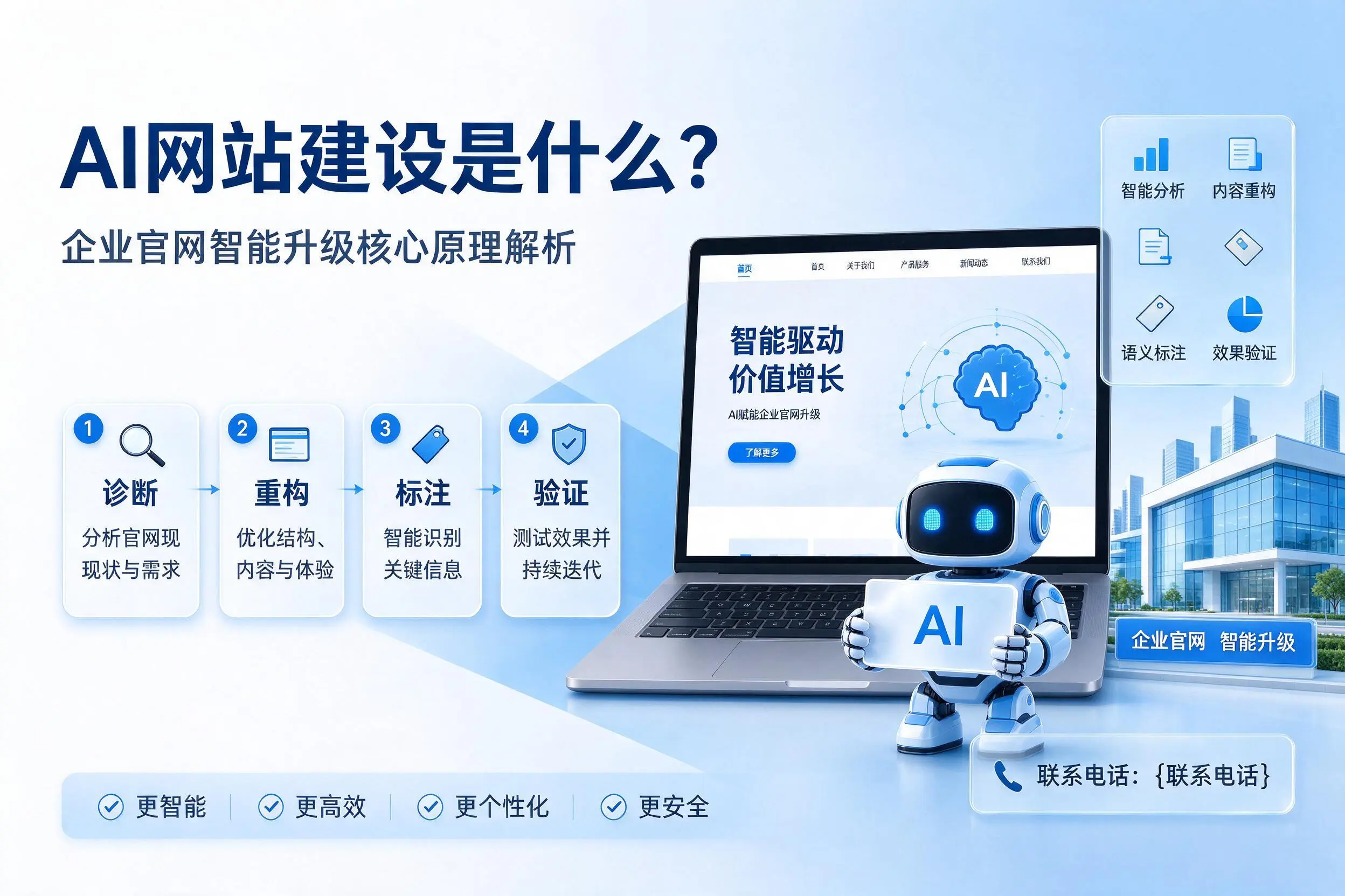 AI网站建设是什么?双河企业官网智能升级核心原理解析